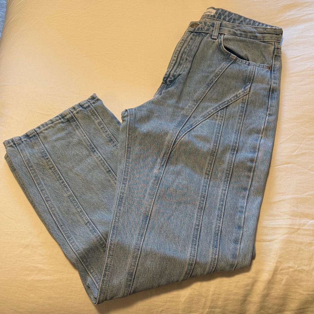Zara Light Blue Relaxed Jeans